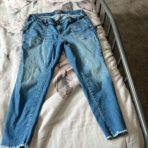 Torrid crop boyfriend jeans size 14